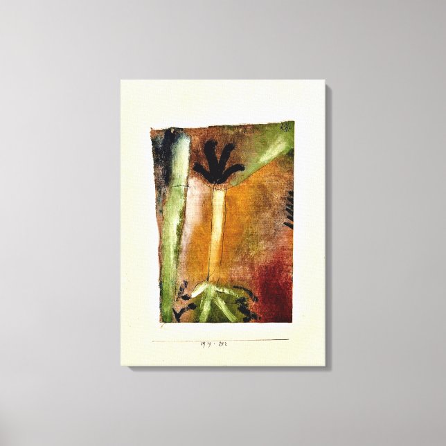 Impressão Em Tela Klee - Pequena Árvore, abstrato (Frente)