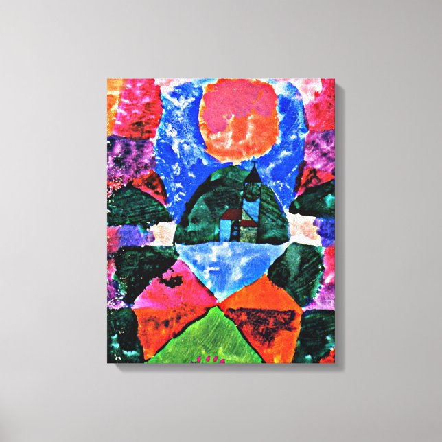 Impressão Em Tela Klee - Pressão do Tegernsee (Frente)