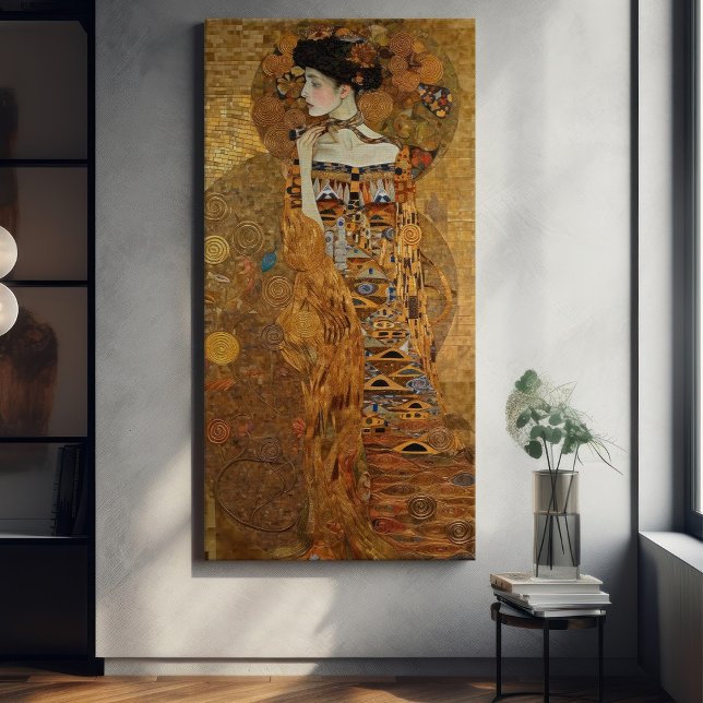 Impressão Em Tela Klimt Adele Bloch-Bauer - Dourada Canva de Pintura (Criador carregado)