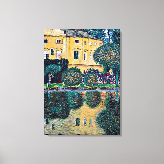 Impressão Em Tela Klimt - Schloss Kammer sobre o Attersee IV (Frente)