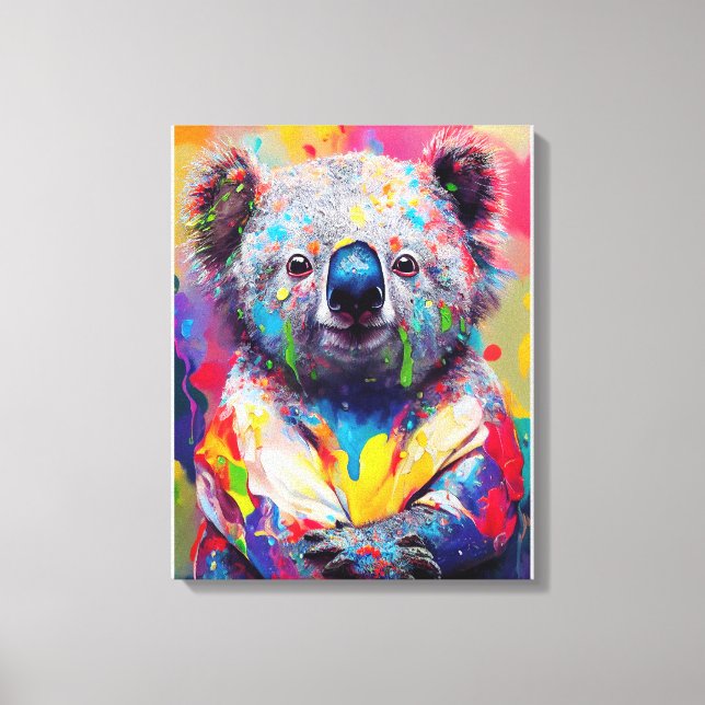 Impressão Em Tela Koala Bear Animal Discovery Nature (Frente)