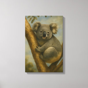 Impressão Em Tela Koala em Luz Silenciosa