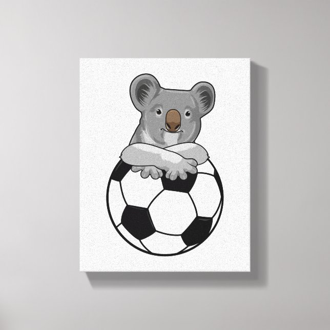 Impressão Em Tela Koala no futebol (Frente)
