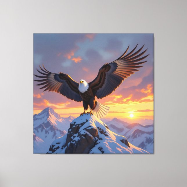 Impressão Em Tela König der Lüfte Der majestätische Weißkopfseeadler (Frente)