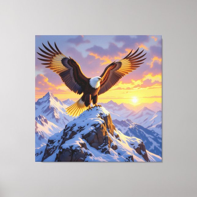 Impressão Em Tela König der Lüfte Der majestätische Weißkopfseeadler (Frente)