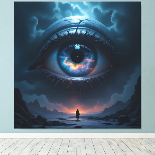 Impressão Em Tela Kosmisches Auge   (Insitu(piso de madeira))