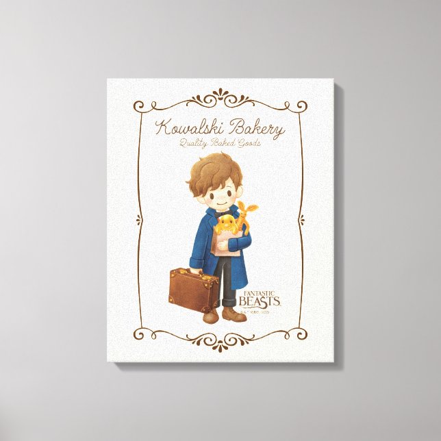 Impressão Em Tela Kowalski Bakery - Newt Scamander (Frente)