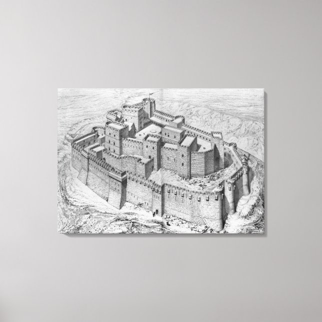 Impressão Em Tela Krak des Chevaliers, reconstrução (Frente)
