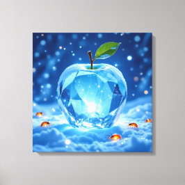Impressão Em Tela „Kristallapfel im Glühwürmchenwinter“