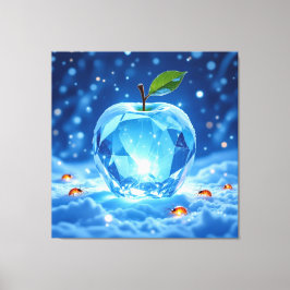 Impressão Em Tela „Kristallapfel im Glühwürmchenwinter“