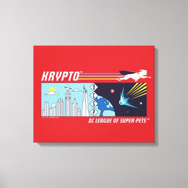 Impressão Em Tela Krypto Exterior para Metrópolis (Frente)