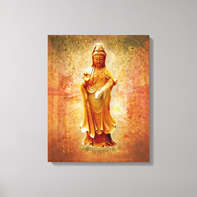 Impressão Em Tela Kuan Yin (Frente)