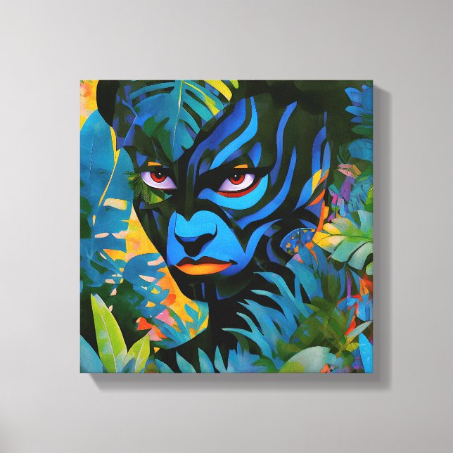 Impressão Em Tela "Kuiráya" - Folha Pintada - Mulheres Na Amazônia (Frente)