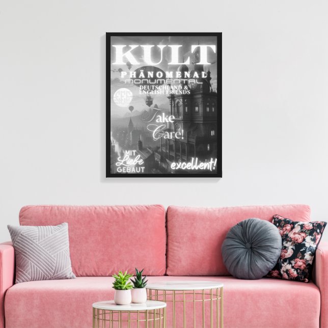 IMPRESSÃO EM TELA KULT PHÄNOMENAL MONUMENTAL (Insitu(Sala de estar))