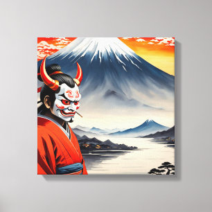 Impressão Em Tela Kumadori Kabuki 2