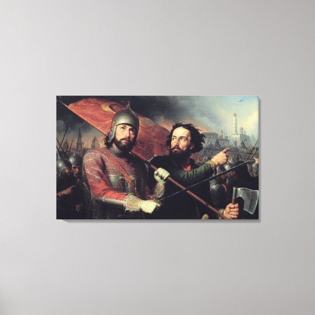 Impressão Em Tela Kuzma Minin e Dmitry Pozharsky é Nacional (Frente)