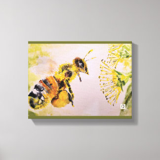 Impressão Em Tela la abeja y la flor
