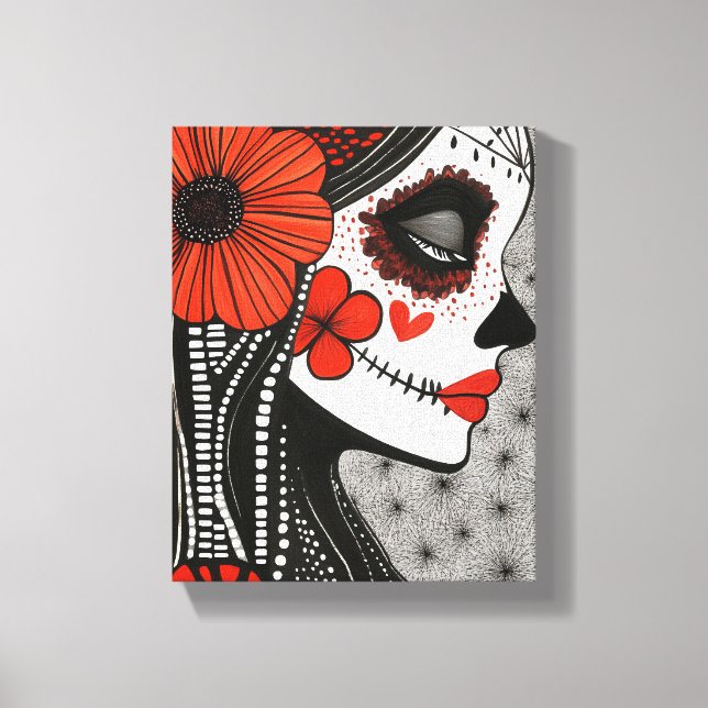 Impressão Em Tela La Catrina (Frente)
