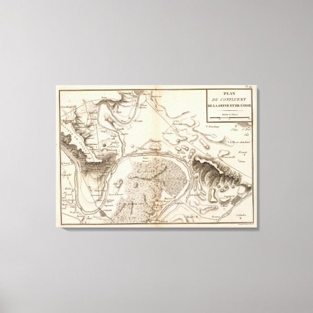 Impressão Em Tela La Seine, l'Oise (Frente)