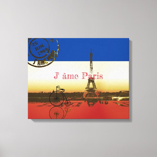 Impressão Em Tela La Tour Eiffel (Frente)