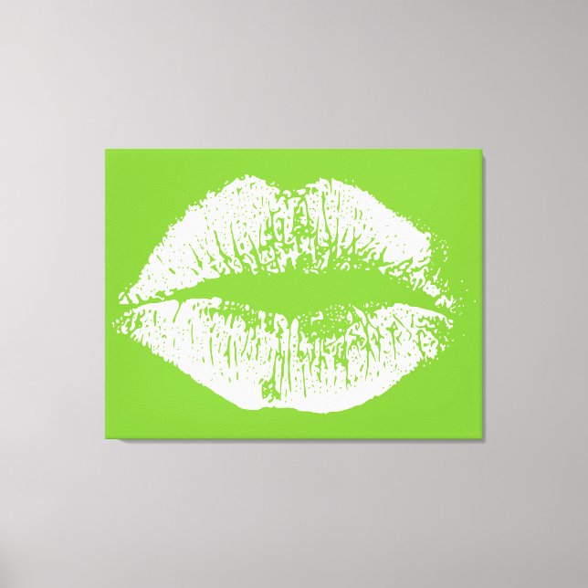 Impressão Em Tela Lábios brancos nº 10 (Frente)