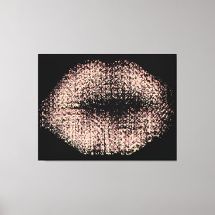Impressão Em Tela Lábios modernos de Abstrato Art #48