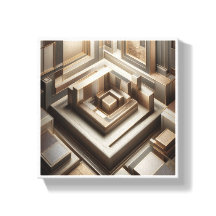 Labirinto Geométrico 3D de Luxo - Arco Moderno Dou