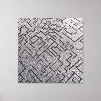 Labirinto Intrincado Preto e Branco