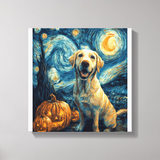Impressão Em Tela Labrador Amarelo (2)