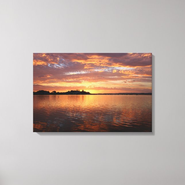 Impressão Em Tela Laca de cobre e bronze do Sol (Frente)