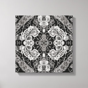 Impressão Em Tela Lace Floral Harmony