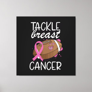 Impressão Em Tela Laço de Conscientização do Câncer de Mama Tackle C