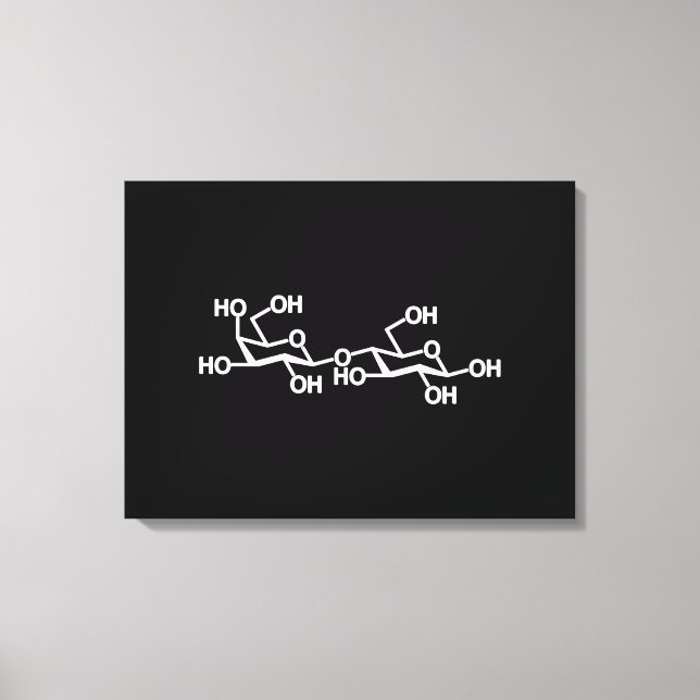 Impressão Em Tela Lactose Estrutura Do Leite (Frente)