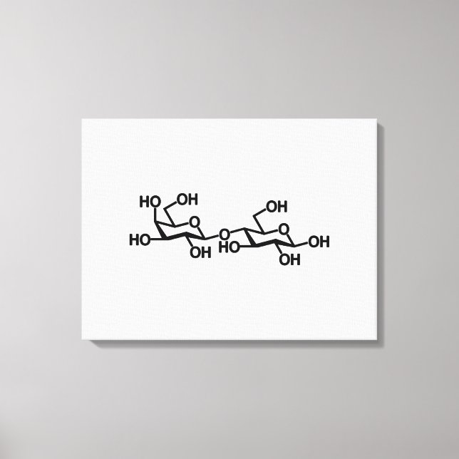 Impressão Em Tela Lactose Estrutura Do Leite (Frente)