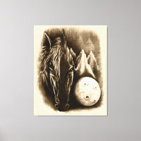 Lado Escuro - Cavalo Negro Surreal e Lua