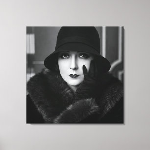 Impressão Em Tela Lady Art Deco, por Natasha Us