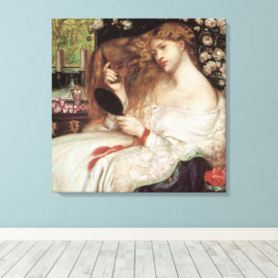 Impressão Em Tela Lady Lilith, por Rossetti, Vintage Victorian Porta