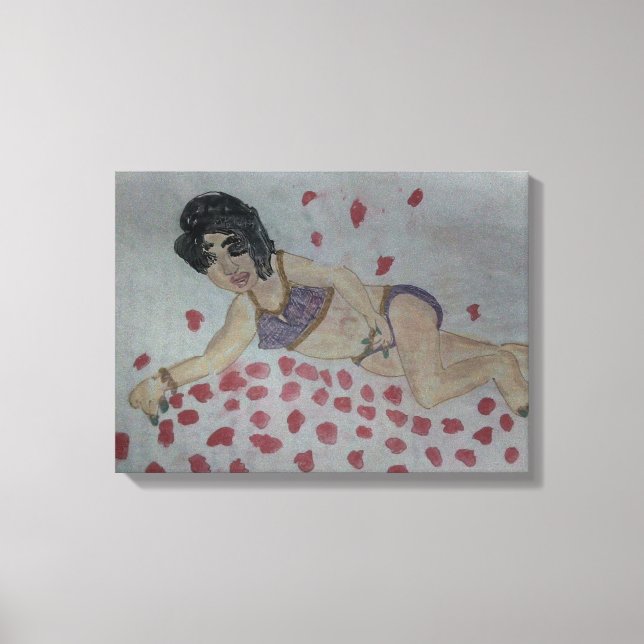 Impressão Em Tela Lady Night Canvass (Frente)