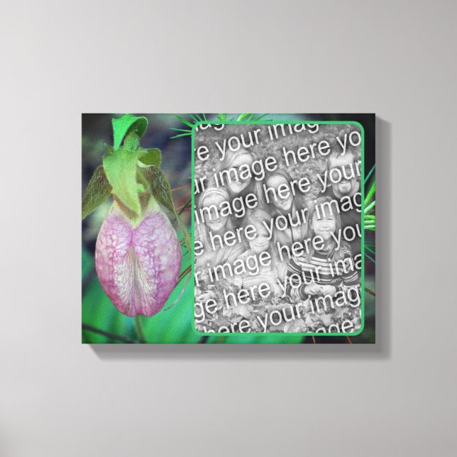 Impressão Em Tela Lady Slipper Orchid Cria Sua Própria Foto (Frente)