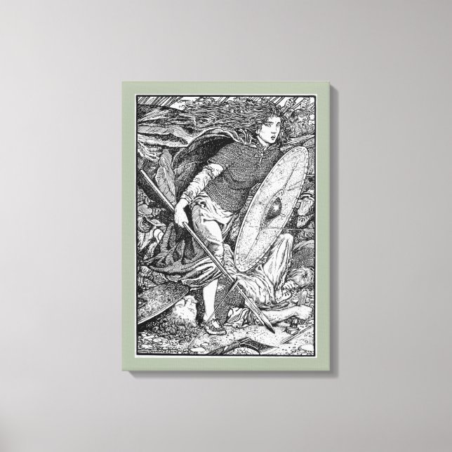 Impressão Em Tela Lagertha Shield Maiden (Frente)