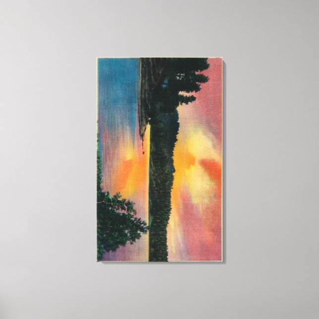 Impressão Em Tela Lago Arrowhad em SunsetLake Arrohead, CA (Frente)