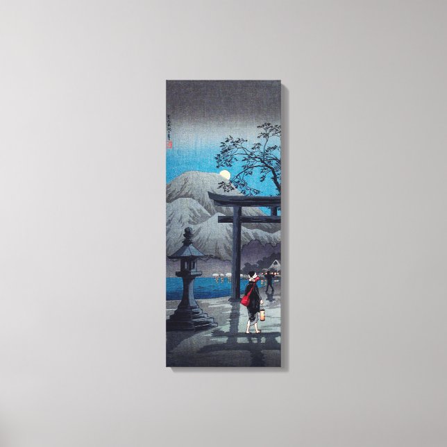 Impressão Em Tela Lago Art Hakone, da Ásia, em Lua (Frente)