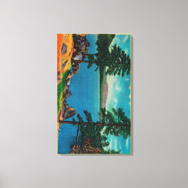 Impressão Em Tela Lago Big Bear do Oeste (Frente)