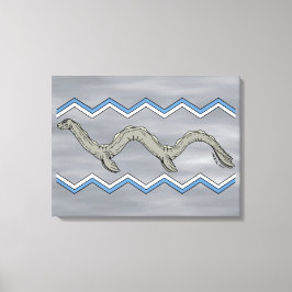 Impressão Em Tela Lago canadense Monster e Zigzags