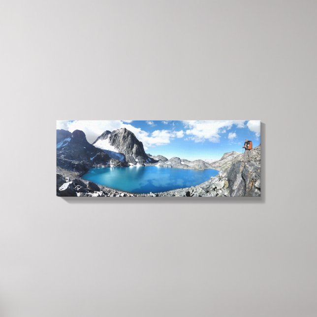 Impressão Em Tela Lago Catherine e Banner Peak - Sierra Nevada (Frente)