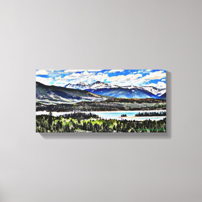 Impressão Em Tela Lago Colorado (Frente)