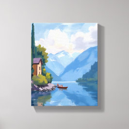 Impressão Em Tela Lago Como, Itália Pintura