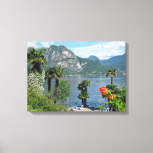 Impressão Em Tela Lago Como visto de Bellagio