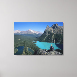 Impressão Em Tela Lago de cor turquesa