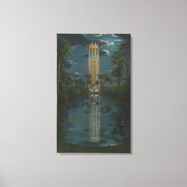 Impressão Em Tela Lago de Wales, FL - Vista do Monte Lago & Singing (Frente)